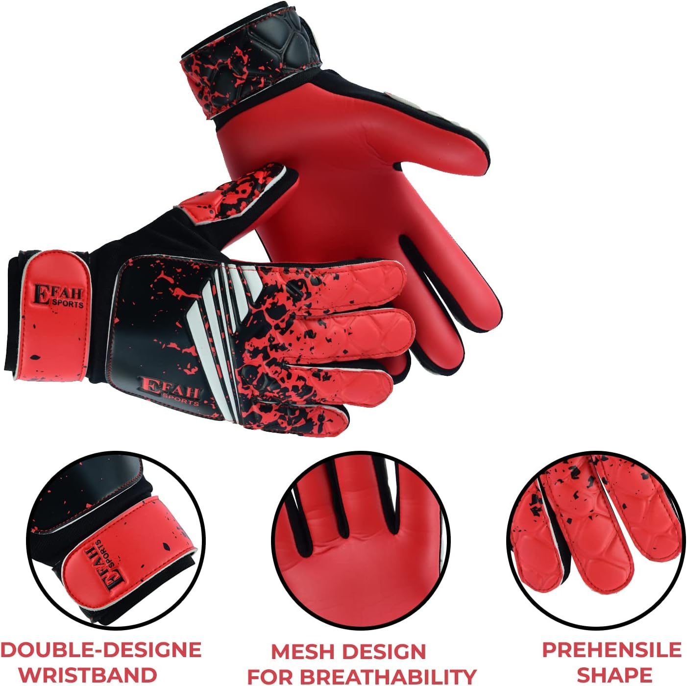 Skiennix Soccer Goalkeeper Gloves - Youth Football Goalie Gloves with Strong Grip | Perfect for Kids