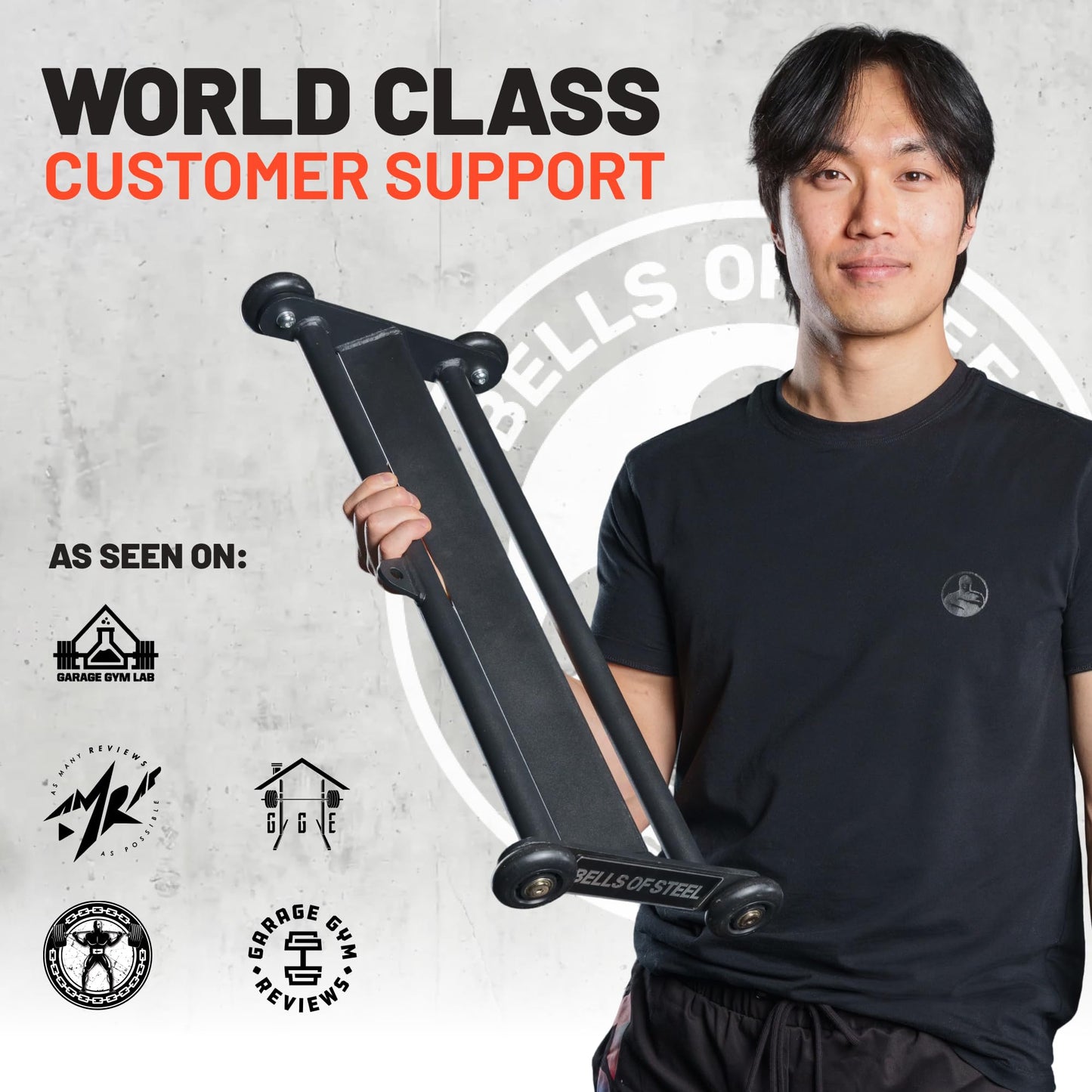 Glute Ham Glider [Bells of Steel] Home Gym Multi-Function Ab Glute Machine, Heavy Duty Ab Glider Machine for Hamstring Curl, Abdominal and Leg Workouts