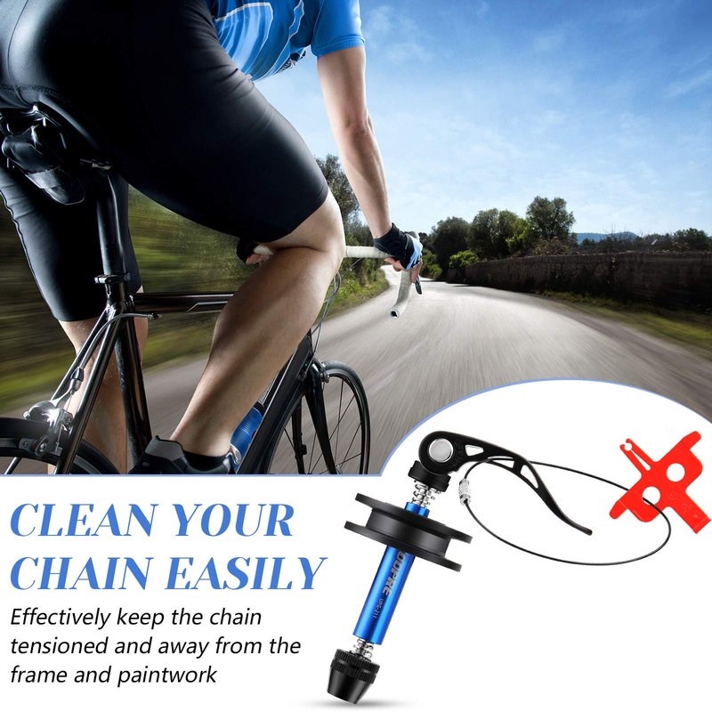 Sumind Bike Chain Holder Bicycle Bike Chain Keeper Holder Bike Dummy Hub Chain Keeper for Chain Cleaning Transporting Lubing Storing
