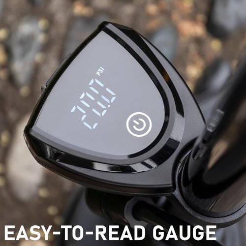 CXWXC Bike Floor Pump - Digital Gauge 140 PSI Bicycle Tire Pump for Presta & Schrader Valves | Portable Design with Large Display