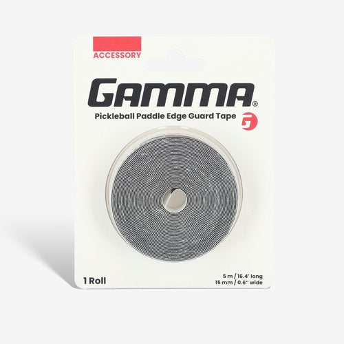 Gamma Sports Pickleball Paddle Edge Guard Tape - Black, Racquet Protection, Fits Any Paddle, Durable, Easy Application