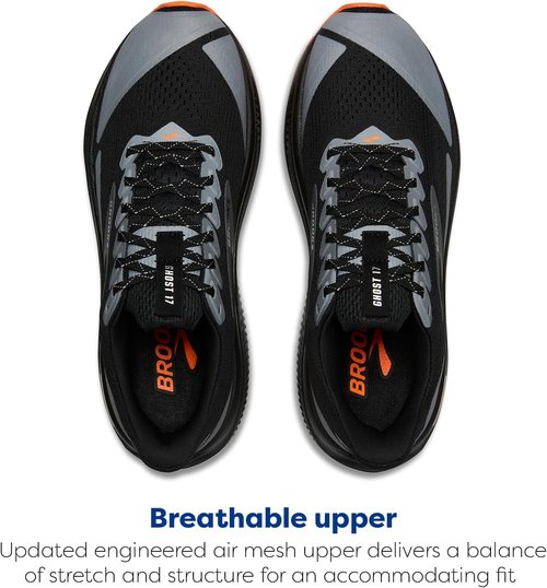 Brooks Men's Ghost 17 Running Shoes - Comfortable Neutral Support for All-Day Performance
