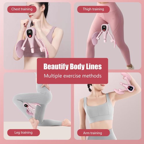 FJFQXY Kegel Exerciser Thigh Trainer for Women, Large Resistance Hip Thigh Workout, Pelvic Floor Muscle Inner Thigh Exerciser for Home Gym