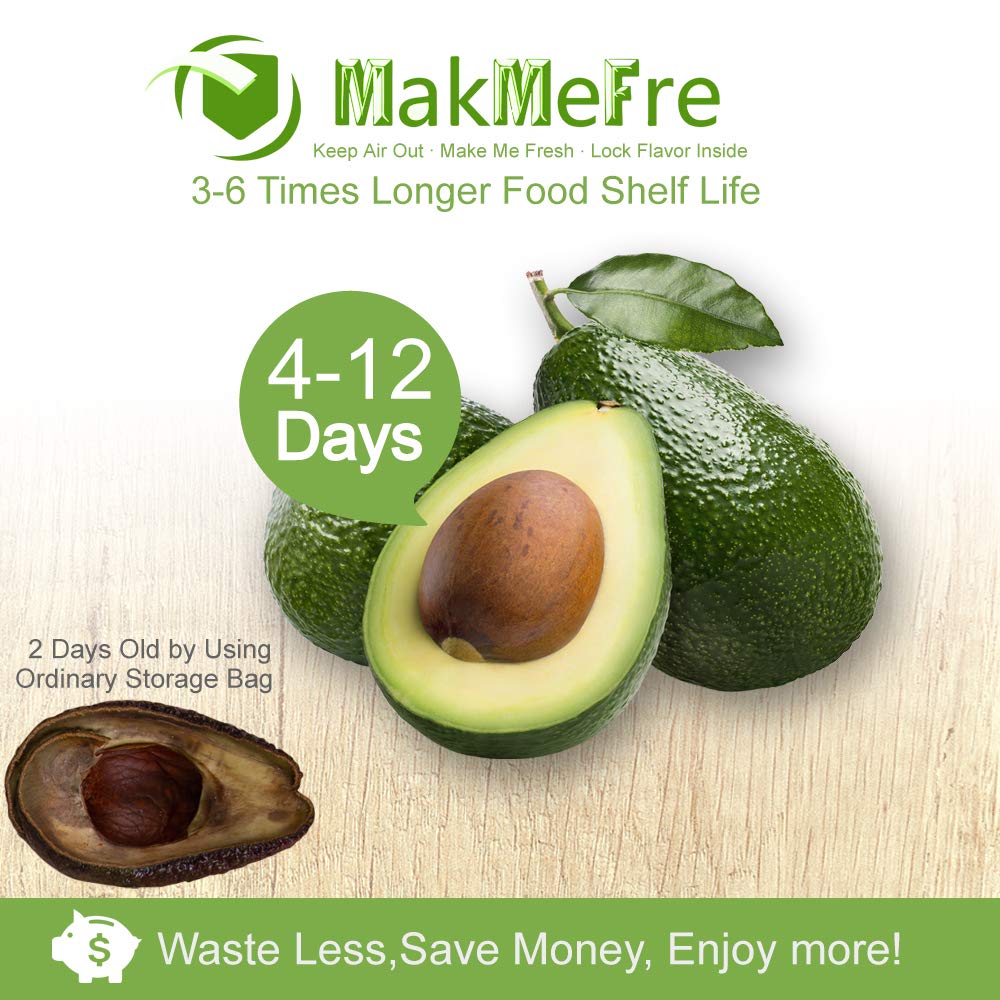 MakMeFre 100 Quart Size 8x12Inch Vacuum Freezer Sealer Bags for Food, BPA Free, Heavy Duty Commercial Grade, Sous Vide Vaccume Safe,Vaccume Seal Pre-Cut Bag