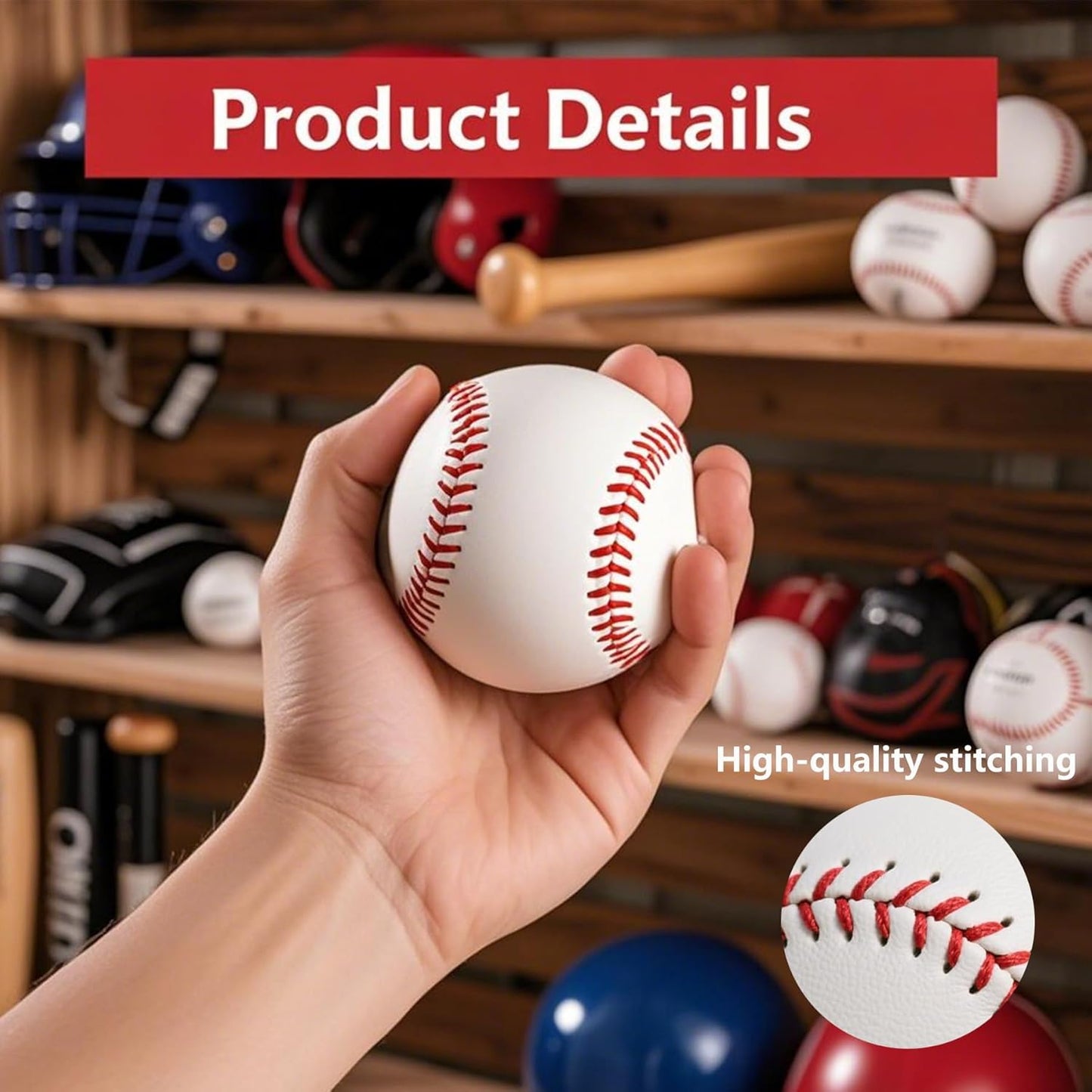 Skiennix 9-Inch Blank Baseballs - Solid Cork Core for Autographs & League Play | 2 Pack