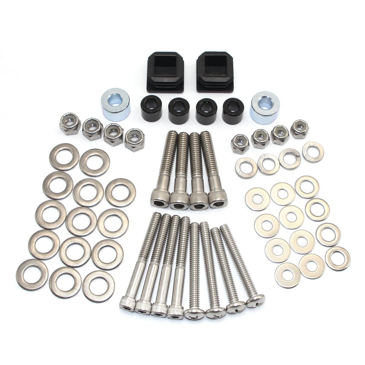 Hardware Kit 75465G01 - Complete with E-Z-GO, Cushman, Textron 54" Cart Shade Top - Durable Metal Strut, Screws & Bushings Replacement
