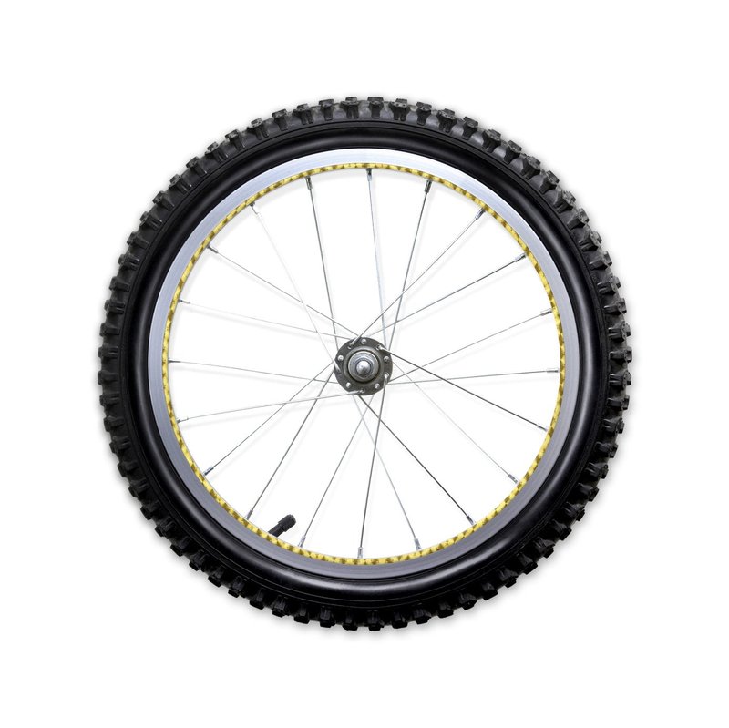 rimSkin BMX Machined Single Wheel Rim Skin Pack, Metallic Gold Engine Turned (Small), 20-Inch (6mm)