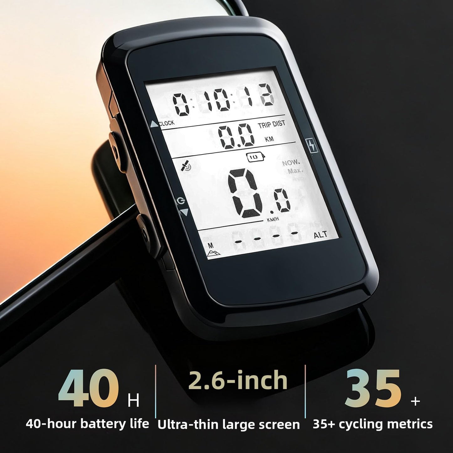 OFFBONDAGE Bike Computer GPS Bicycle Speedometer Odometer with Automatic Backlight Waterproof and Long Battery Life
