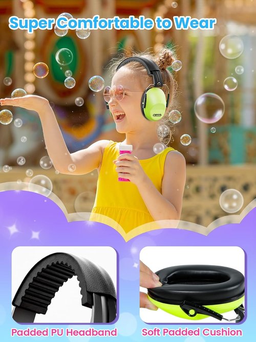 Dr.meter Noise Cancelling Ear Muffs - Adjustable Hearing Protection for Kids & Adults | 27.4 SNR