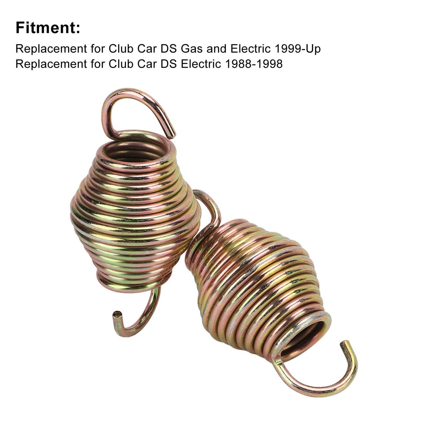 Yuecoom 2pcs Brake Return Spring, Club Car Brake Return Spring, Car Brake Pedal Return Springs, 1013531 Club Car Parking Pedal Return Spring Replacement for DS Gas Electric 1999‑Up