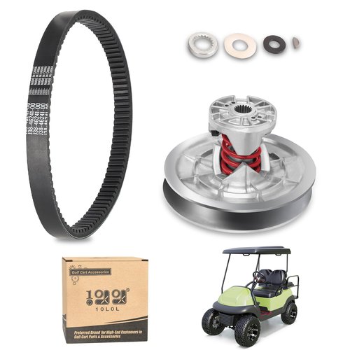 10L0L Golf Cart Torque Driven Clutch with Belt Kit for Yamaha G2 G8 G9 G11 G14 G16 G20 G21 G22 G28 (85-07), OEM# JN6-G6270-00 JN6-G6271-02 J55-G6270-01