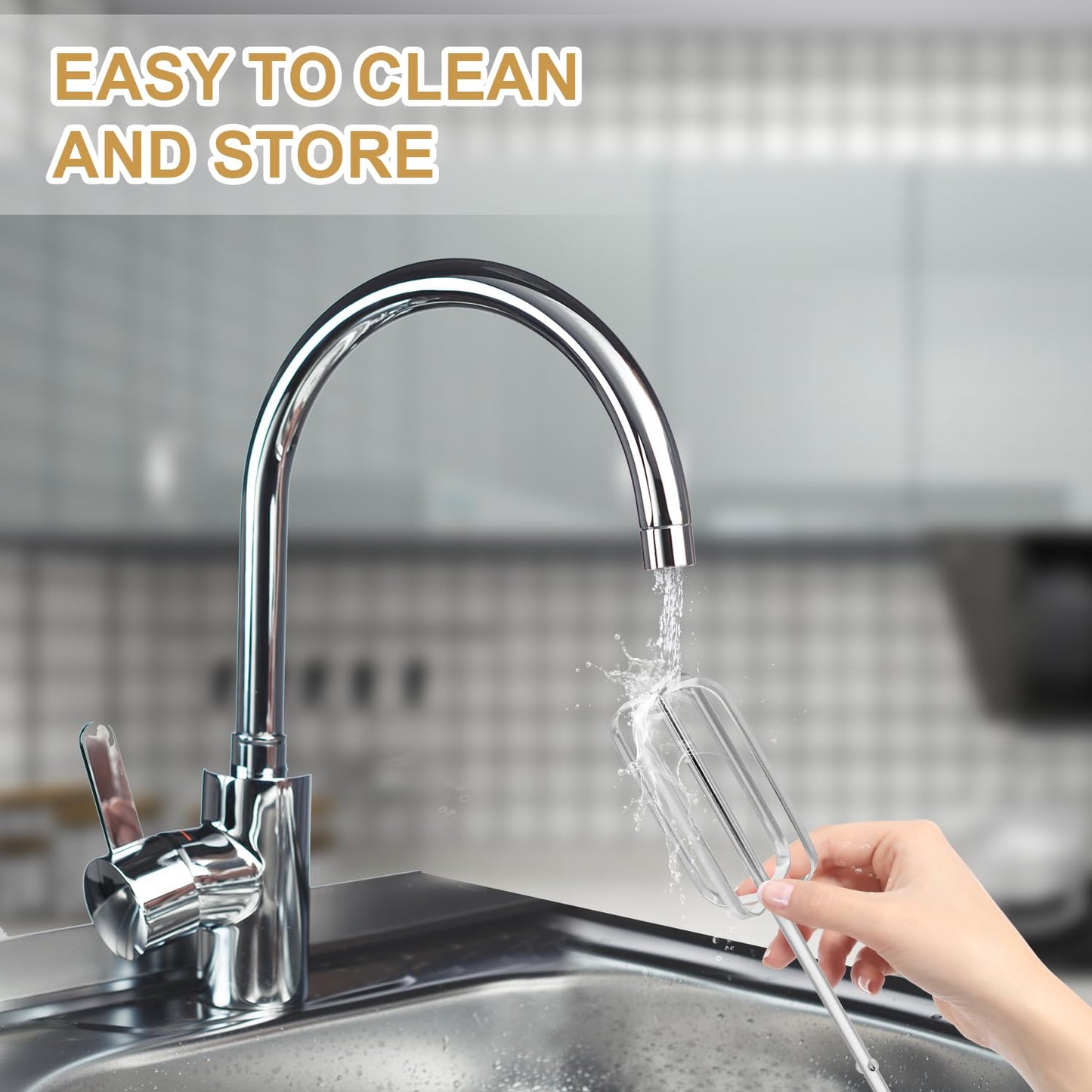 4pcs Hand Mixer Beaters Attachments Set, 2 Styles Stainless Steel Handheld Mixer Replacement Beaters Electric Mixer Parts Accessories for Hamilton Beach Hand Mixer 62682RZ 62692 62695V 64699