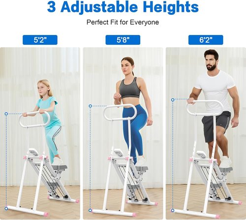 HXD-ERGO Stair Stepper - Adjustable Resistance Vertical Climber for Full Body Cardio Workout | Folding Design