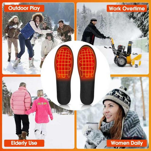 Heated Shoe Insoles,12-Hour Runtime,Removable 7.4V Battery Packs,3-Temperature Control, ETL-Certified Charger,Foot Warmers for Men & Women