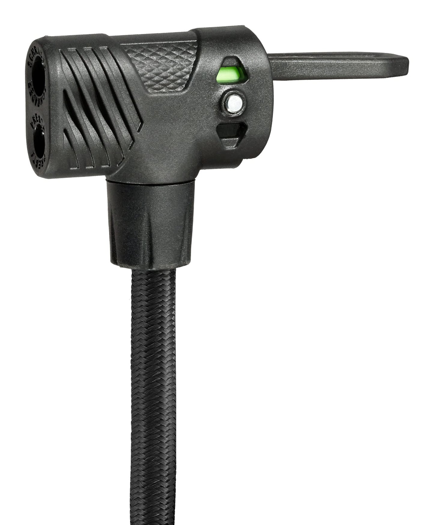 Schwinn Air Base Foot Pump, Air-Zoned Pressure Gauge, High Pressure Foot Pump, Dual Head Nozzle Fits Both Schrader and Presta, Up to 120 PSI, Grey