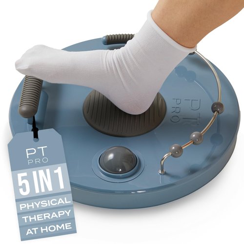 PT Pro Ultra Foot Trainer – 5-in-1 Foot & Ankle Exerciser and Foot Stretcher – Plantar Fasciitis Relief for Arch & Heel Pain – Deep Tissue Foot Massager for Reflexology & Muscle Recovery