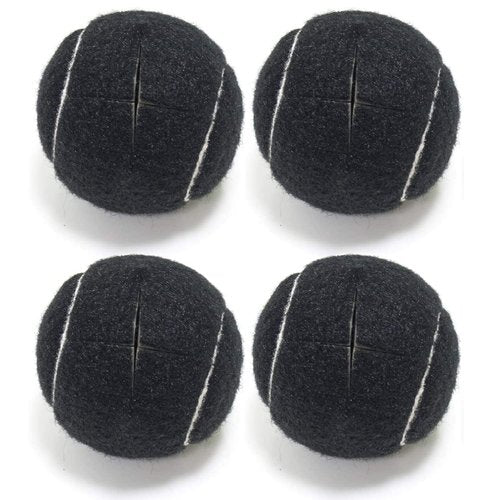 payanwin pre-Made Tennis Balls 4PCS for Furniture Legs and Floor Protection Durable and Thick (Black)