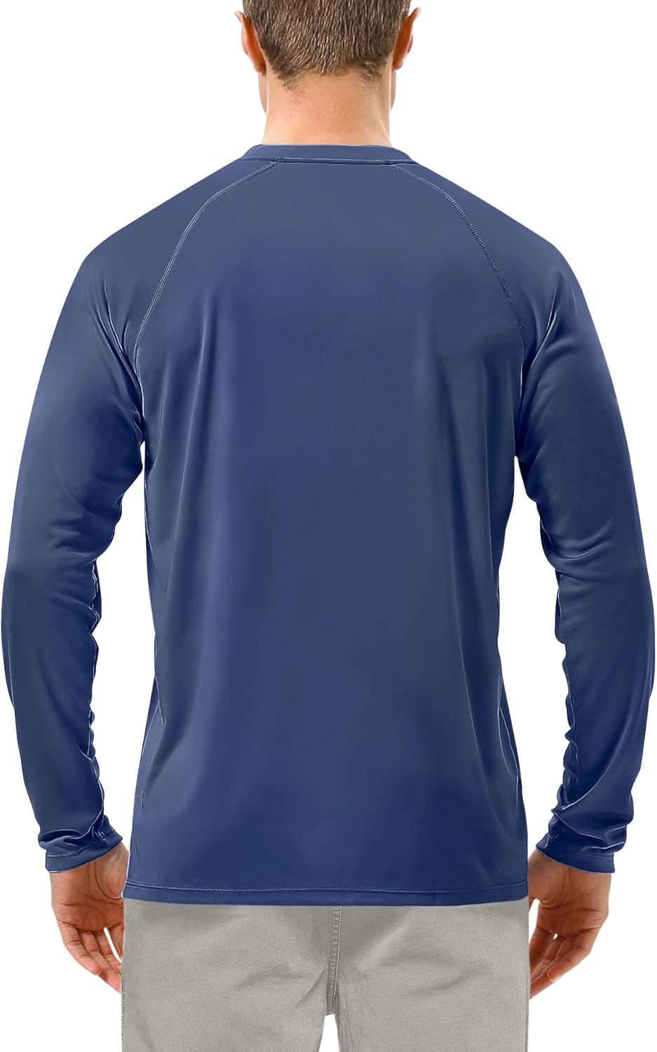 Roadbox Men's UV Sun Protection Shirt - UPF 50+ Long Sleeve Rash Guard for Fishing, Hiking & Running
