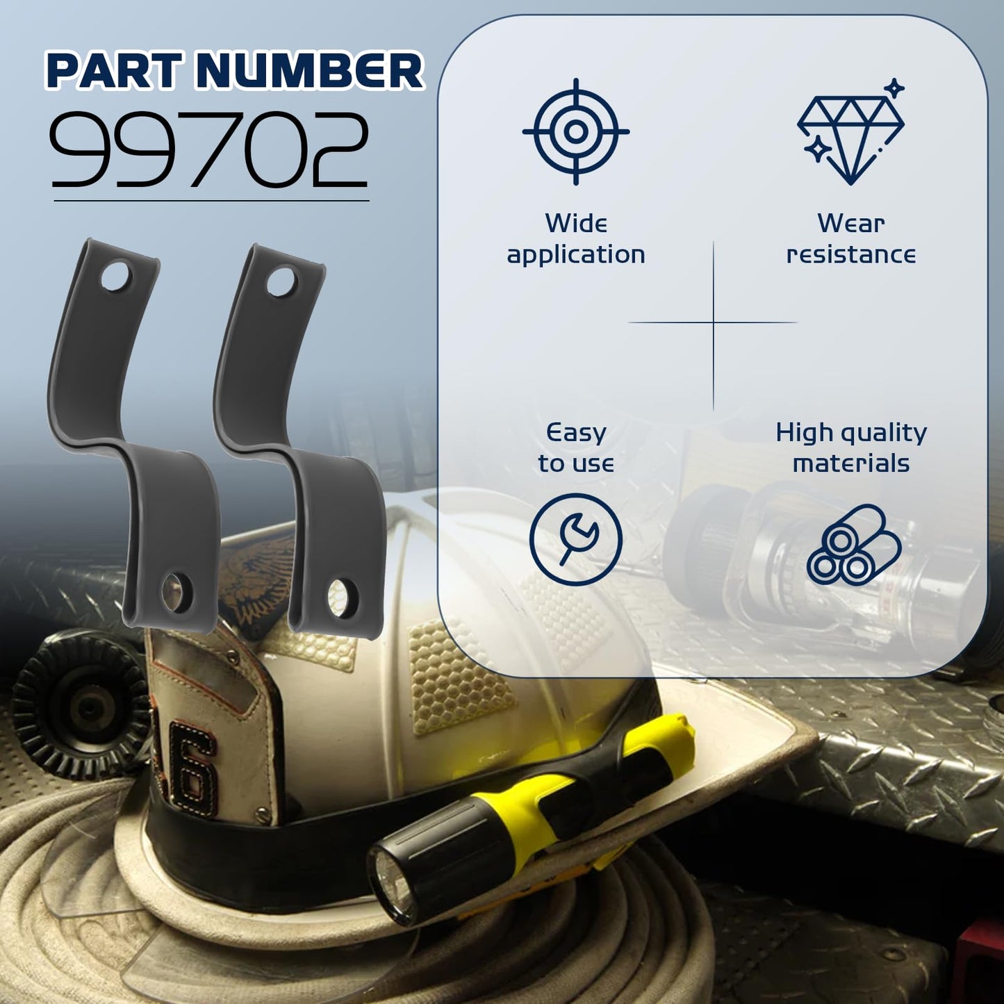 Rubber Helmet Strap for Streamlight ProPolymer Flashlights - 99075 Flashlight Helmet Strap Fit Most Standard Helmet