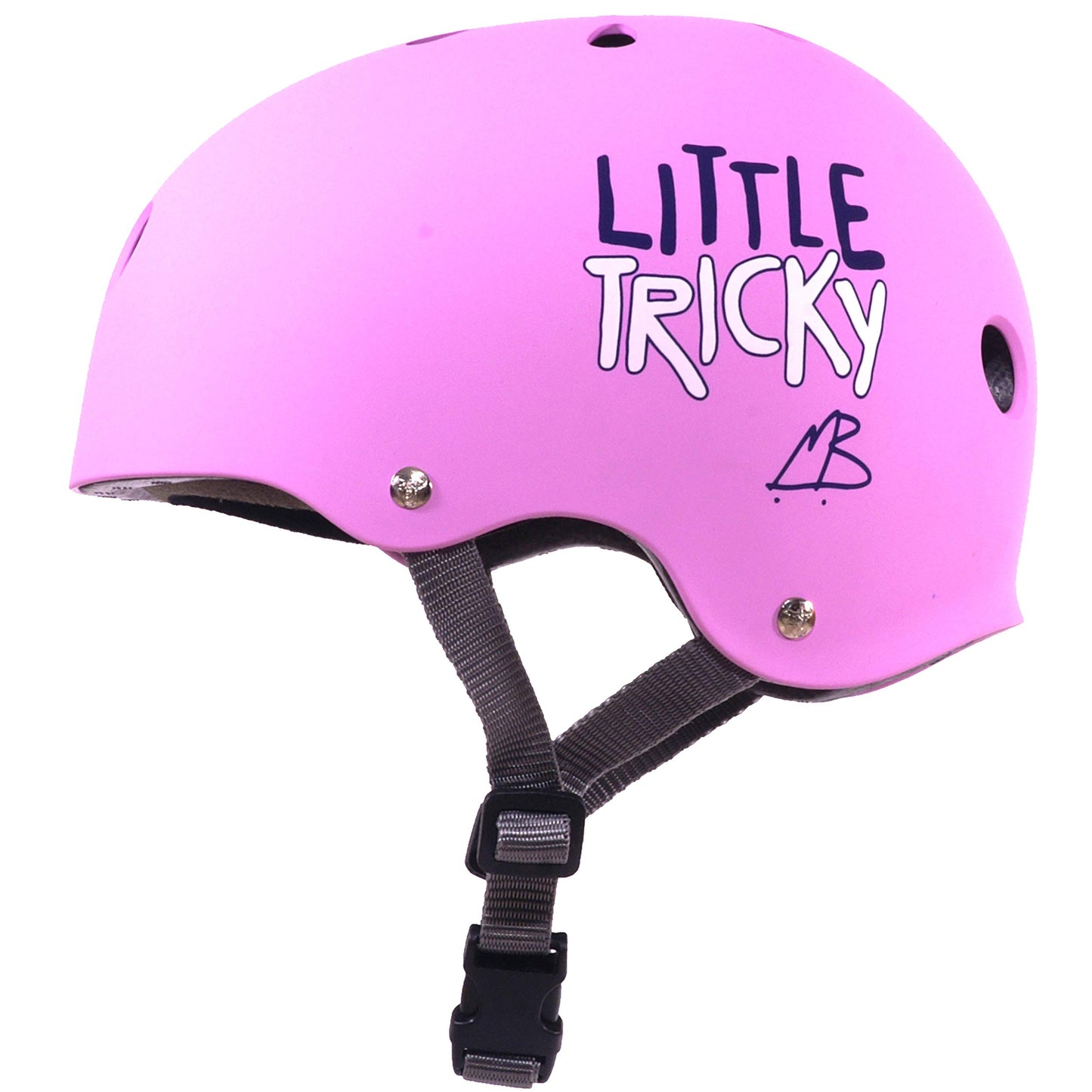 Triple Eight Unisex Child Little Tricky Dual Certified Youth with EPS Liner (Junior) Childrens Bike Helmets, Pink Rubber, Youth US