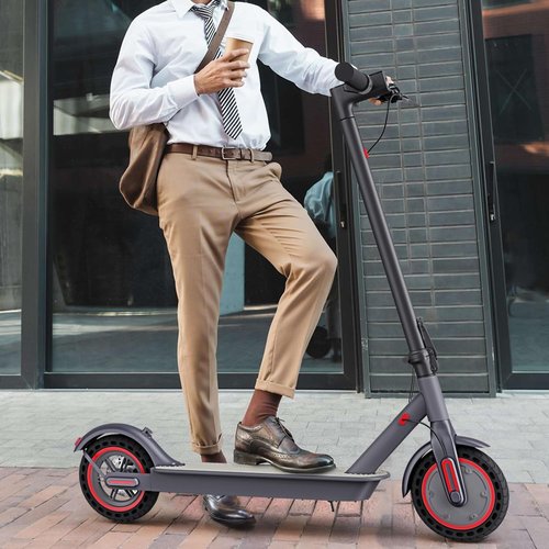 **Skiennix Electric Scooter - 500W Power, 18MPH, 12-18 Miles Range, Foldable Design, Dual Braking**