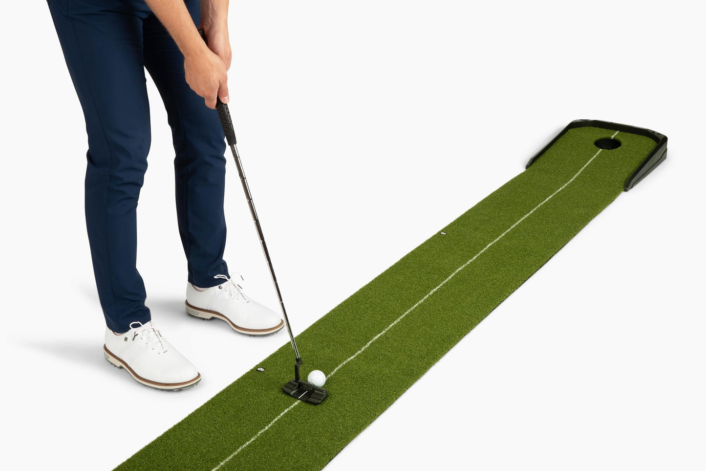 SkyTrak 9' Putting Mat with Ball Return – Indoor Golf Practice Green