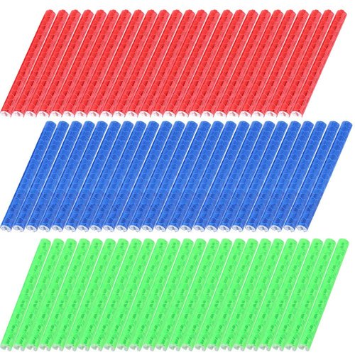 Dioche Wheel Lights, 24pcs Colorful Cycling Wheel Spoke Reflector Clips Reflective Warning Strip Clip Tube(Blue)