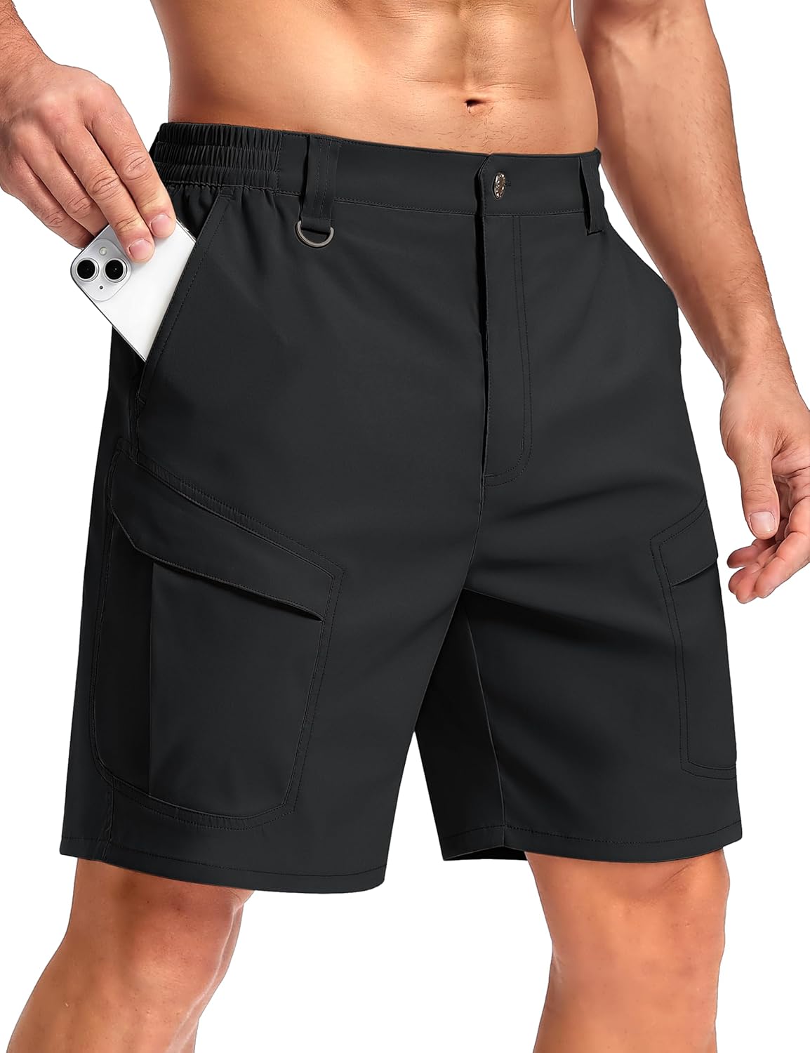 TACVASEN Men's Cargo Hiking Shorts - Quick Dry Tactical Work Shorts with 6 Pockets | Summer Outdoor Wear