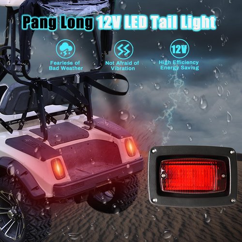 Panglong Club Car DS led Tail Lights, Golf Carts LED Rear Taillights (2 Pcs), Suitable for 1982-Up Club Car DS and Yamaha G14, G16, G19 G22 Golf Cart, Replace OEM# 1017035 (2 Pcs)