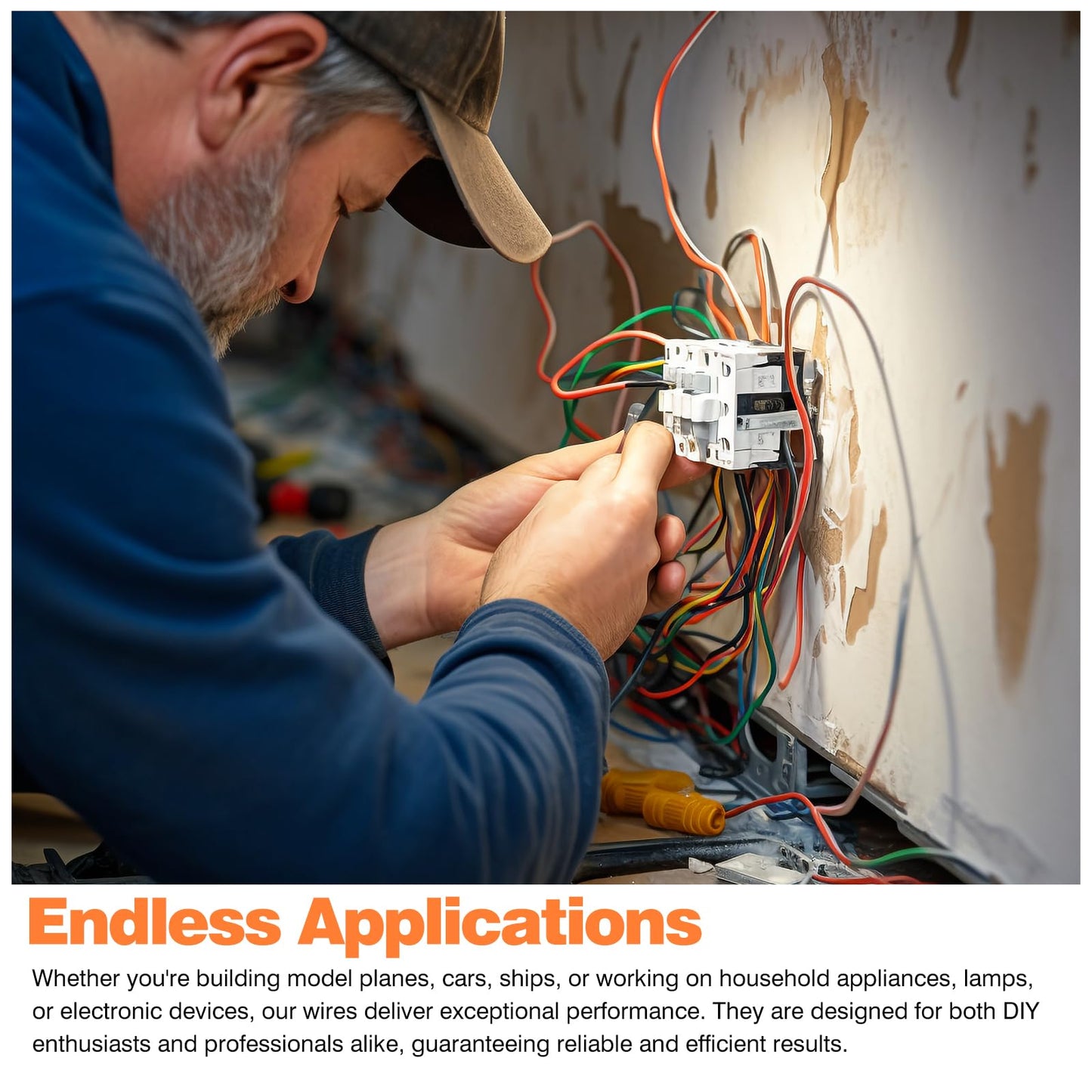 26 awg Wire,26 awg Silicone Electrical Wire -SCHDRA 26 Gauge Tinned Copper Wires(6 Colors 20ft Each Color)(OD: 1.5 mm),Stranded Wire-for Electronics, DIY Projects, Automotive Wiring