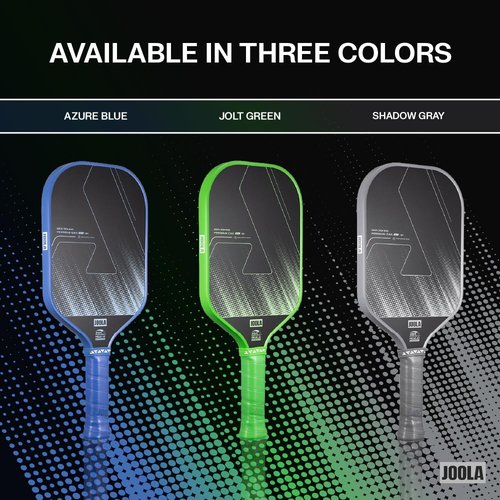 JOOLA Perseus 16mm Carbon Fiber Pickleball Paddle - CAS Surface Technology - Control & Power Paddle for Maximum Precision - USAP Approved - Aero Curve Design - Feel-Tec Pure Grip - NFC Chip Enabled