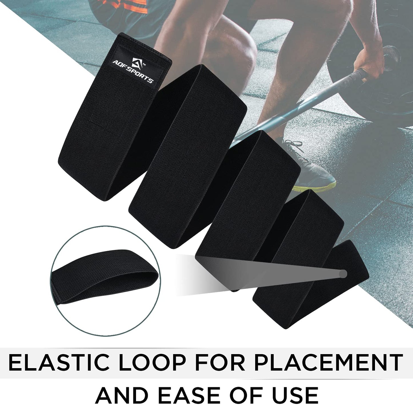 AQF Knee Wraps Weight Lifting Bandage - IPL and USPA Approved Gym Knee Support - Heavy Duty 78” Elasticated Support Straps Guard Powerlifting, Squatting (Pair)