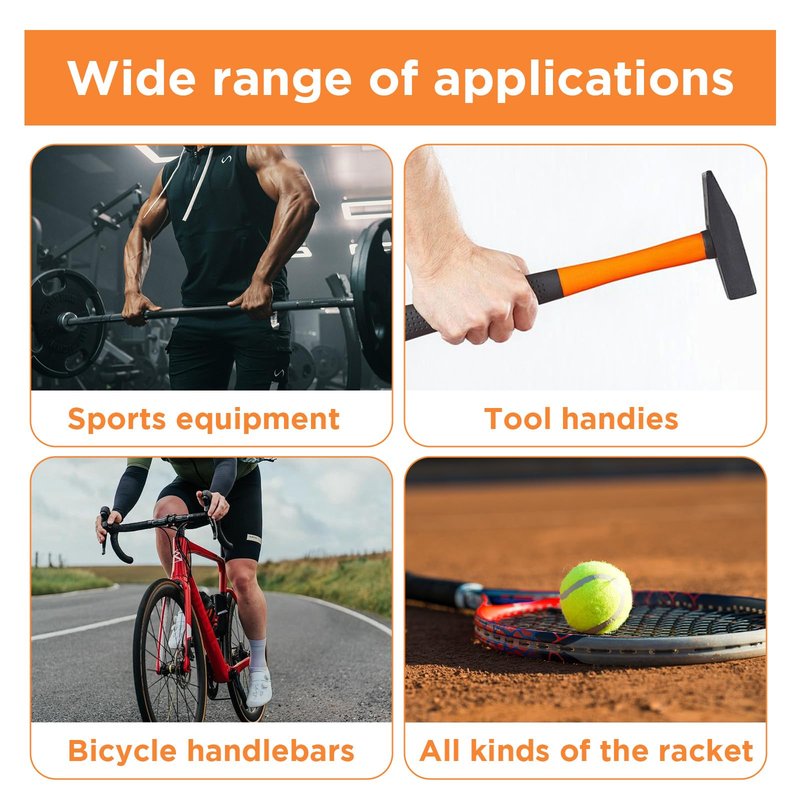 mekueeex 3 Pieces Black Racket Head Protection Tape, Tennis Racket Tape Racket Head Frame Guard Sticker for Tennis Racket ，16.4ft Roll