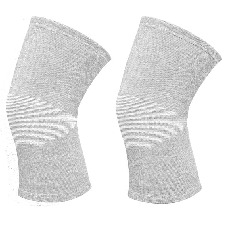 1 Pairs Bamboo Charcoal Knee Sleeve - Bamboo Knee Brace Bamboo Compression Knee Sleeve -Elastic Warm Knee Brace Bmboo Knee Sleeve for Arthritis (Gray, X-Large)