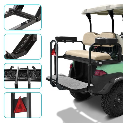 10L0L Golf Cart Rear Seat Safety Grab Bar for EZGO Club Car Yamaha, Hand Rail