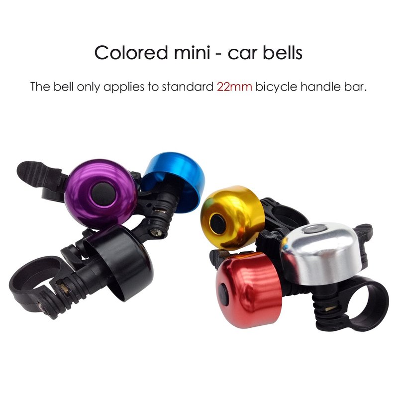 TrendBox 1 Set 6 Colors Alloy Bicycle Bike Cycling Handlebar Bell Ring Horn Sound Emergency Alarm Alert Warning Loud Lightweight for Safety