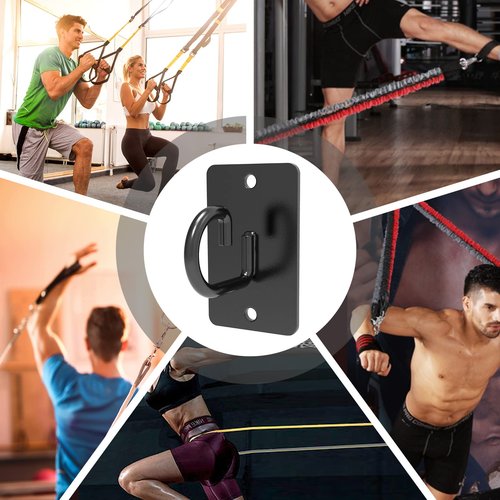 KOMOHOM (3PCS) Wall Mount Workout Anchors,Resistance Band Wall Anchor,Space Saving Wall Mount Workout Anchors for Home Gym Workouts，Body Weight Straps, Suspension Training, Exercise,Stretching,Yoga