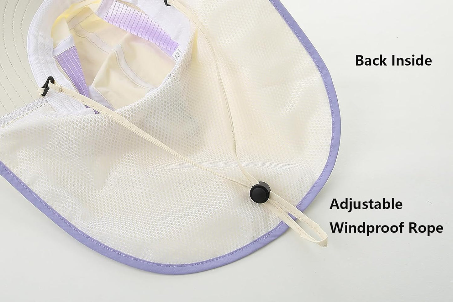 Skiennix UV Sun Protection Hat - Foldable Wide Brim Fishing Hat with Neck Flap & Ponytail Hole
