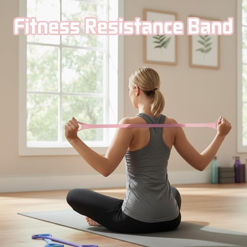 Figure 8 Fitness Resistance Bands - Versatile Exercise Bands with Handles for Full-Body Workouts