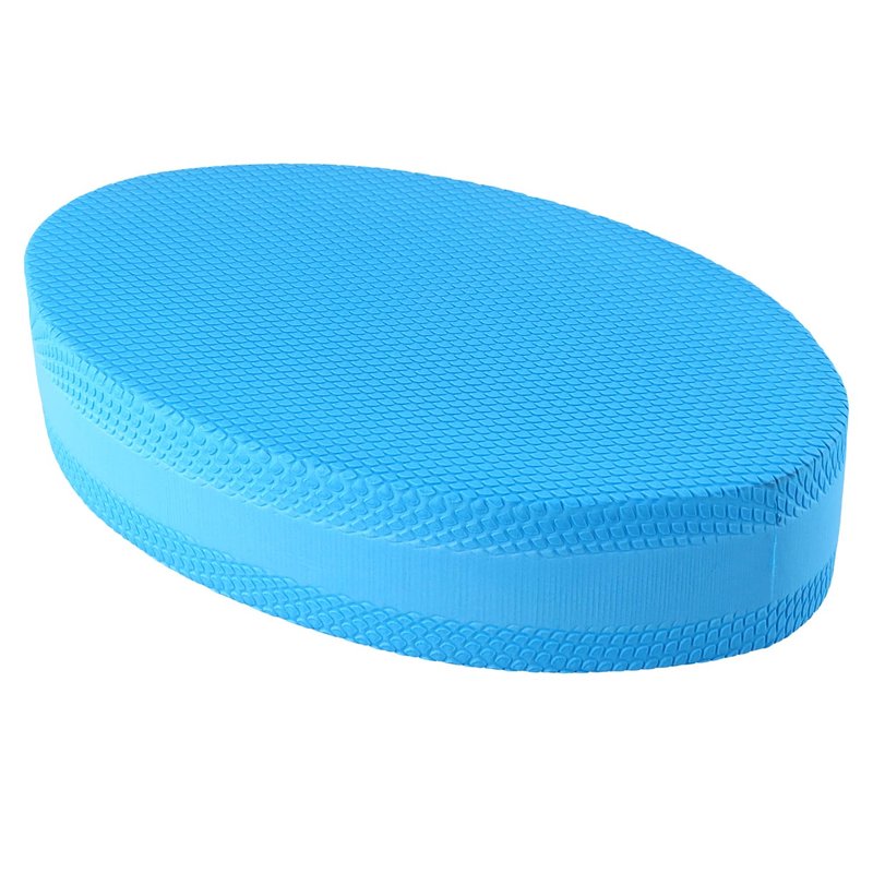 QWORK Stability Trainer Pad - Blue Foam Balance Exercise Cushion for Yoga, Pilates and Fitness - Improves Balance & Ankle Strength