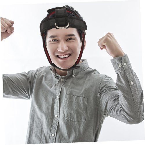 FOYTOKI Adjustable Head Harness Neck Trainer Strap for Strengthening Neck Muscles and Posture Improvement Portable Exerciser for Workout and Rehabilitation