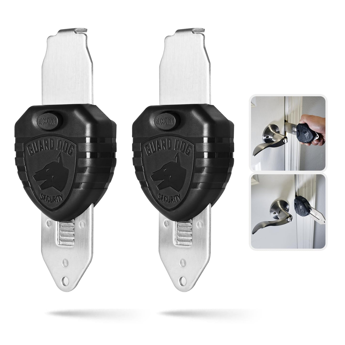 Guard Dog Security Blocklock Portable Door Lock, Hotel Door Locks for Travelers Security, Tough, Durable, Apartment Door Security, Home Security, Travel Essentials, Easy to Use