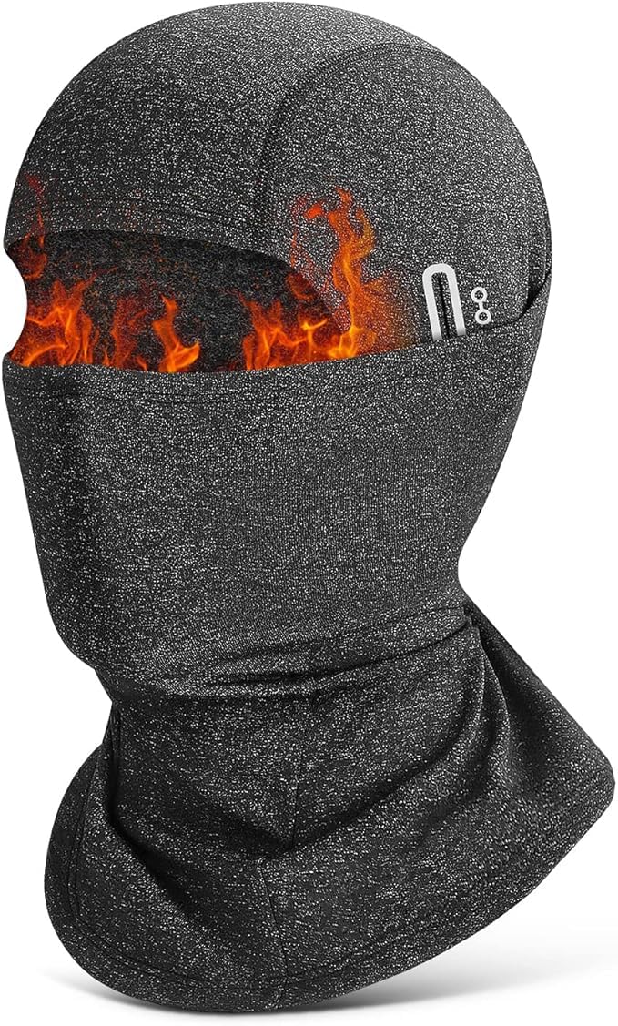 KGC Winter Balaclava for Men Women, Windproof Ski Mask Thermal Cold Weather Winter Face Mask for Skiing Cycling Helmet (Dark Gray)