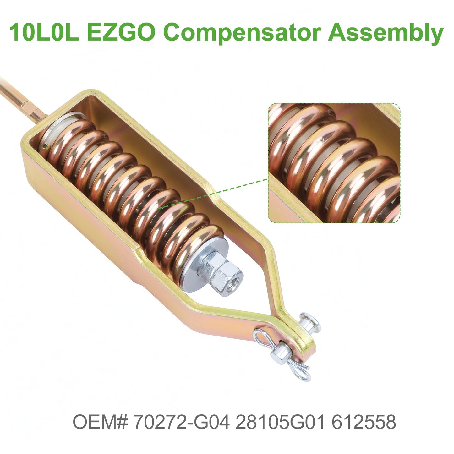 10L0L Brake Compensator Assembly for EZGO TXT Medalist 1994-Up G&E Golf Cart, Parking Brake Linkage Kit Replaces 70272-G04 612558