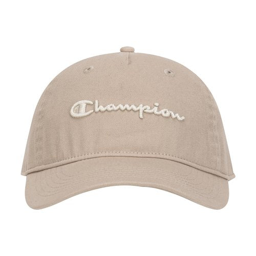 Champion Women's Script Embroidery Adjustable Cap, Khaki, OS