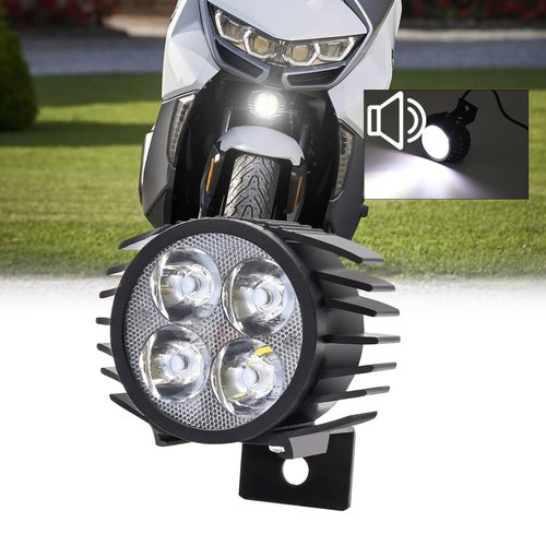 Ourbest E-Bike Front Lights with Horn for Scooter (B)