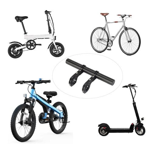 Bike Handlebar Extender,Bike Handlebar Extender with Double Mounting Clamp Bracket,For Bike Mounts,Extender Bars, Headlights,Light Lamp,Bicycle Accessories