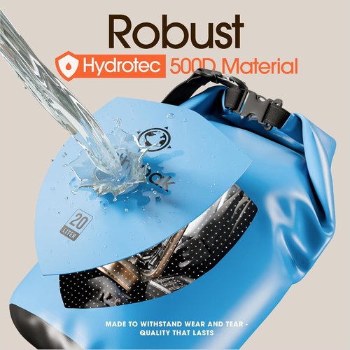 Earth Pak Waterproof Dry Bag - Roll Top Design Keeps Gear Dry for Kayaking | Includes Waterproof Phone Case