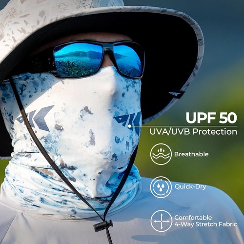 KastKing La Sal Neck Gaiter - UPF 50+ Balaclava Face Mask for Fishing & Hiking | Unisex Design