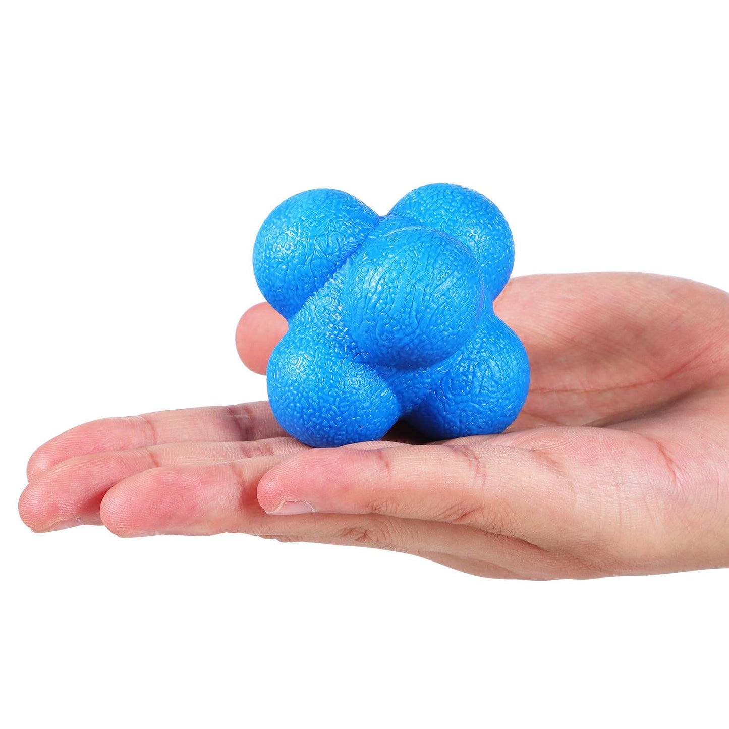 Toyvian 6 Pcs Agility Reaction Reflex Balls Bounce Ball Training Pack for Hand Eye Coordination Sports Workout Indoor Outdoor